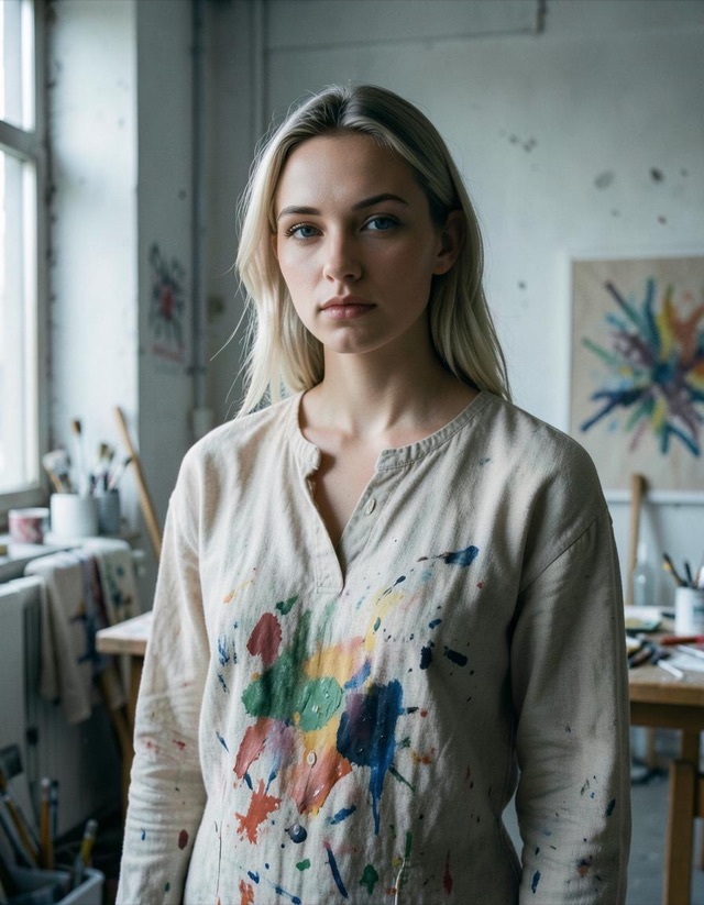 Portrait of Alina Novak, Visual artist in Berlin, Germany