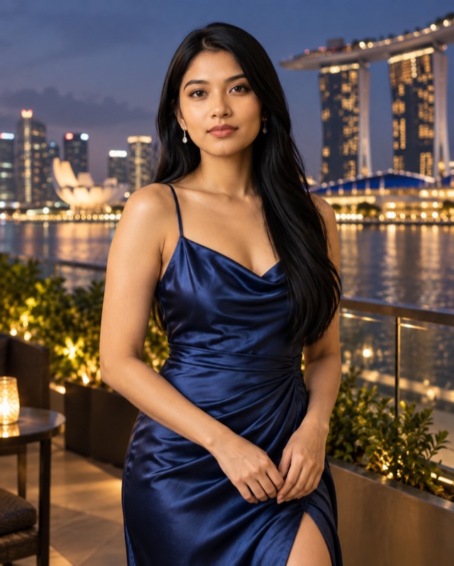 Priya Raman, fictional AI character in an editorial portrait