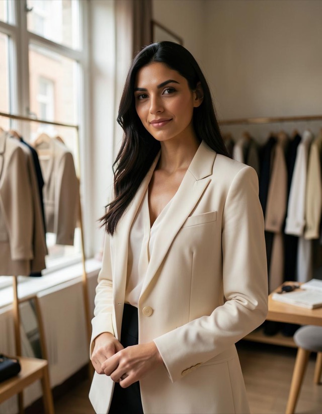 Portrait of Giulia Demir, Founder, textile studio in London, United Kingdom